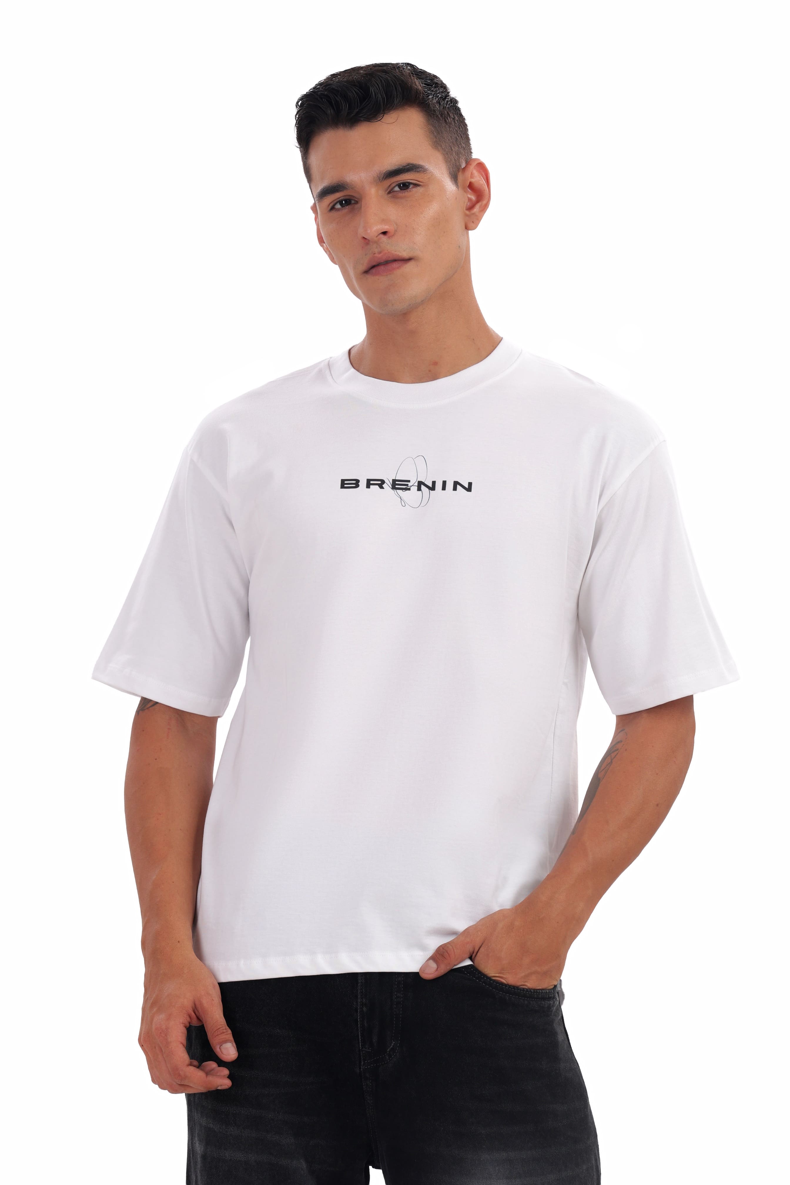 Edge White Oversized Tee