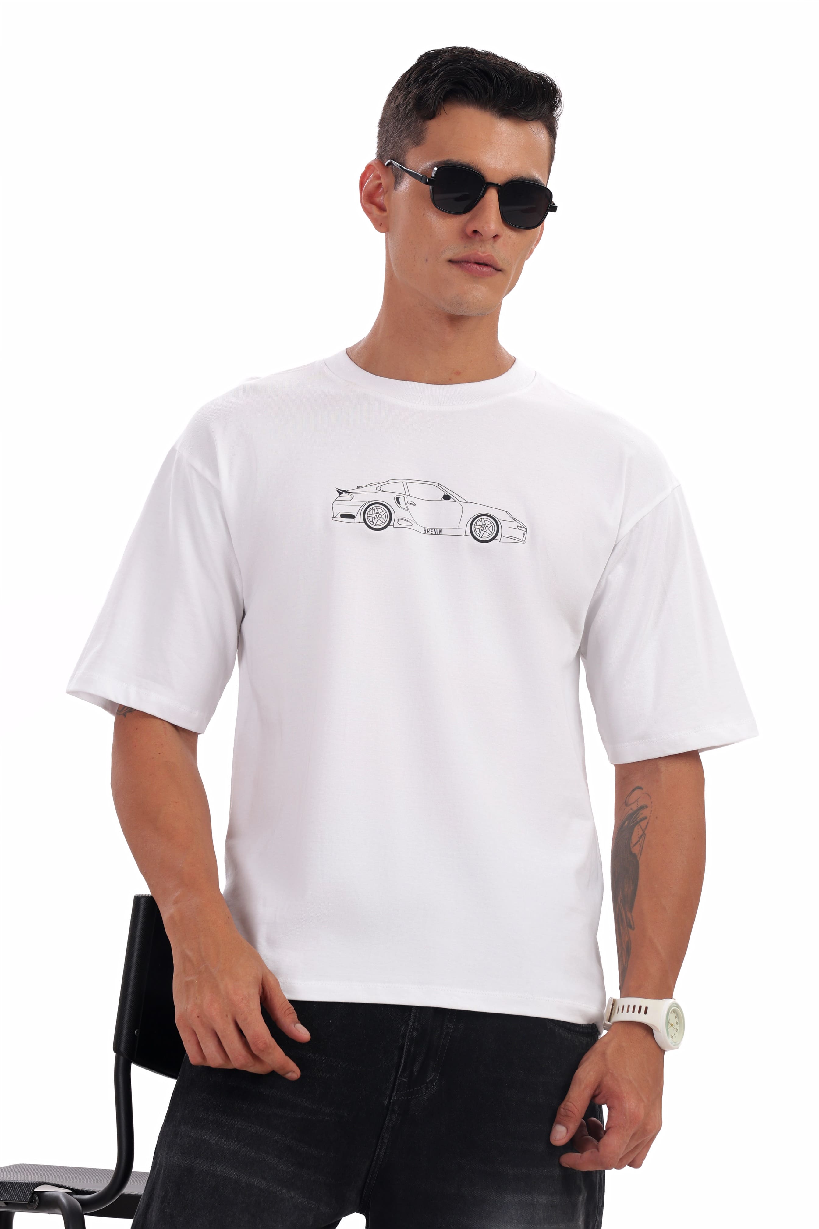 White Torque Tee Oversize Tee