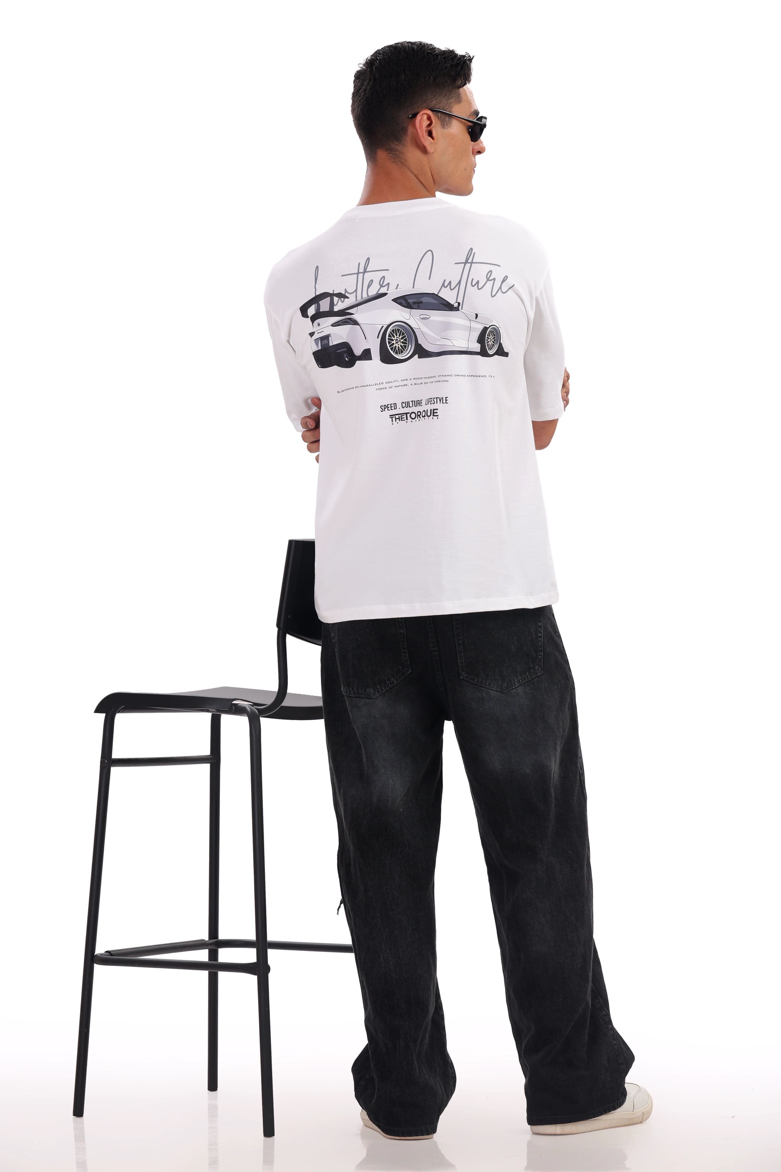 White Torque Tee Oversize Tee