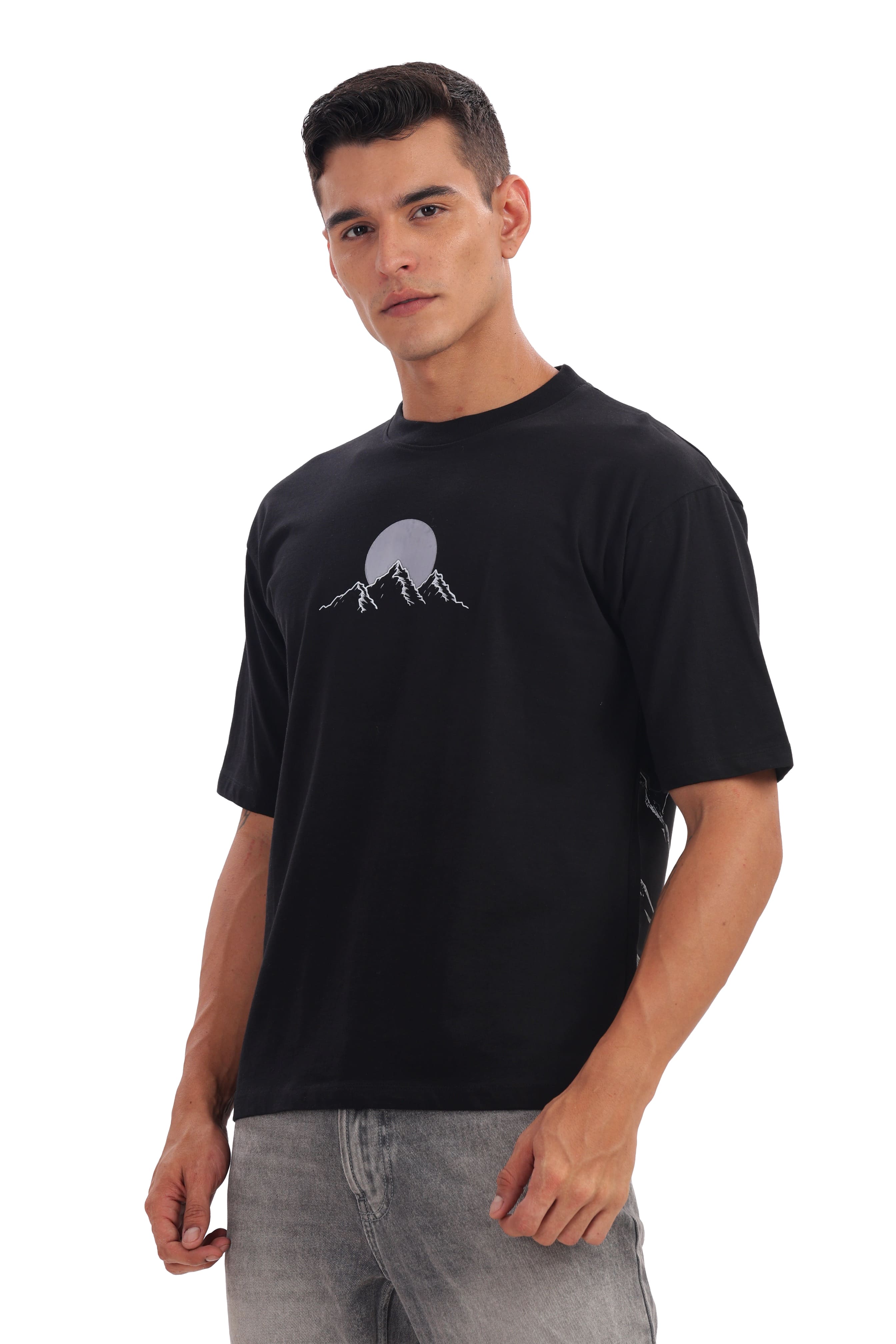 The Black Moonlit Peak Tee