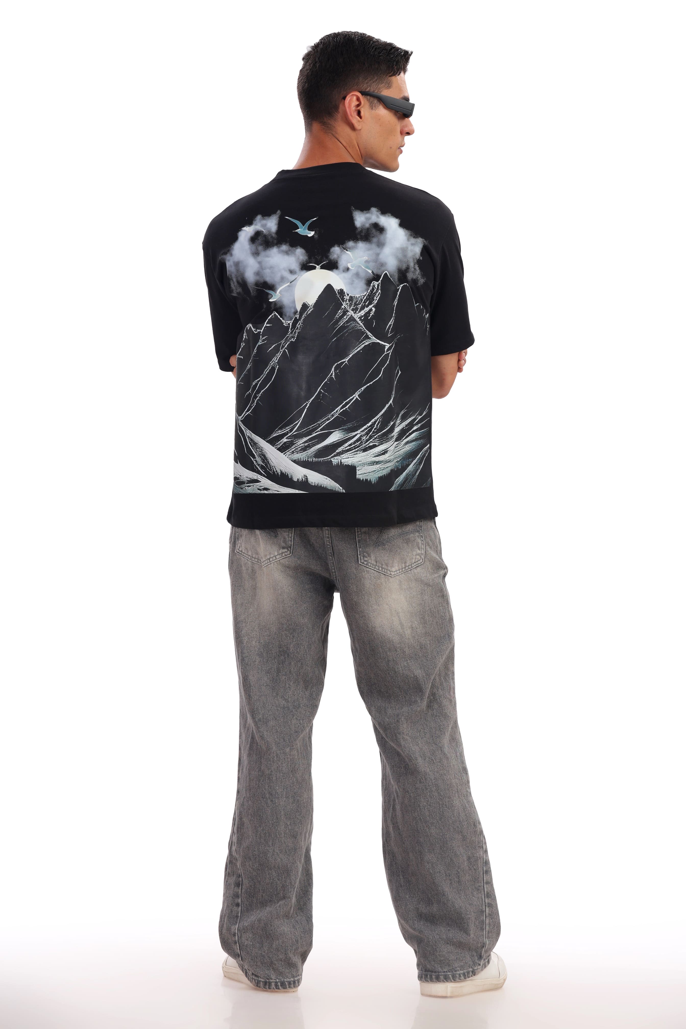 The Black Moonlit Peak Tee