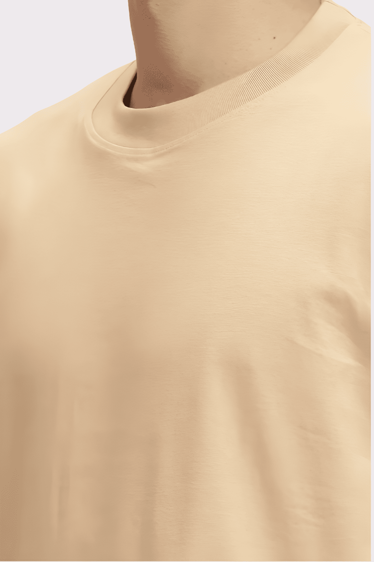 Custom Beige Oversize Fit T-shirt