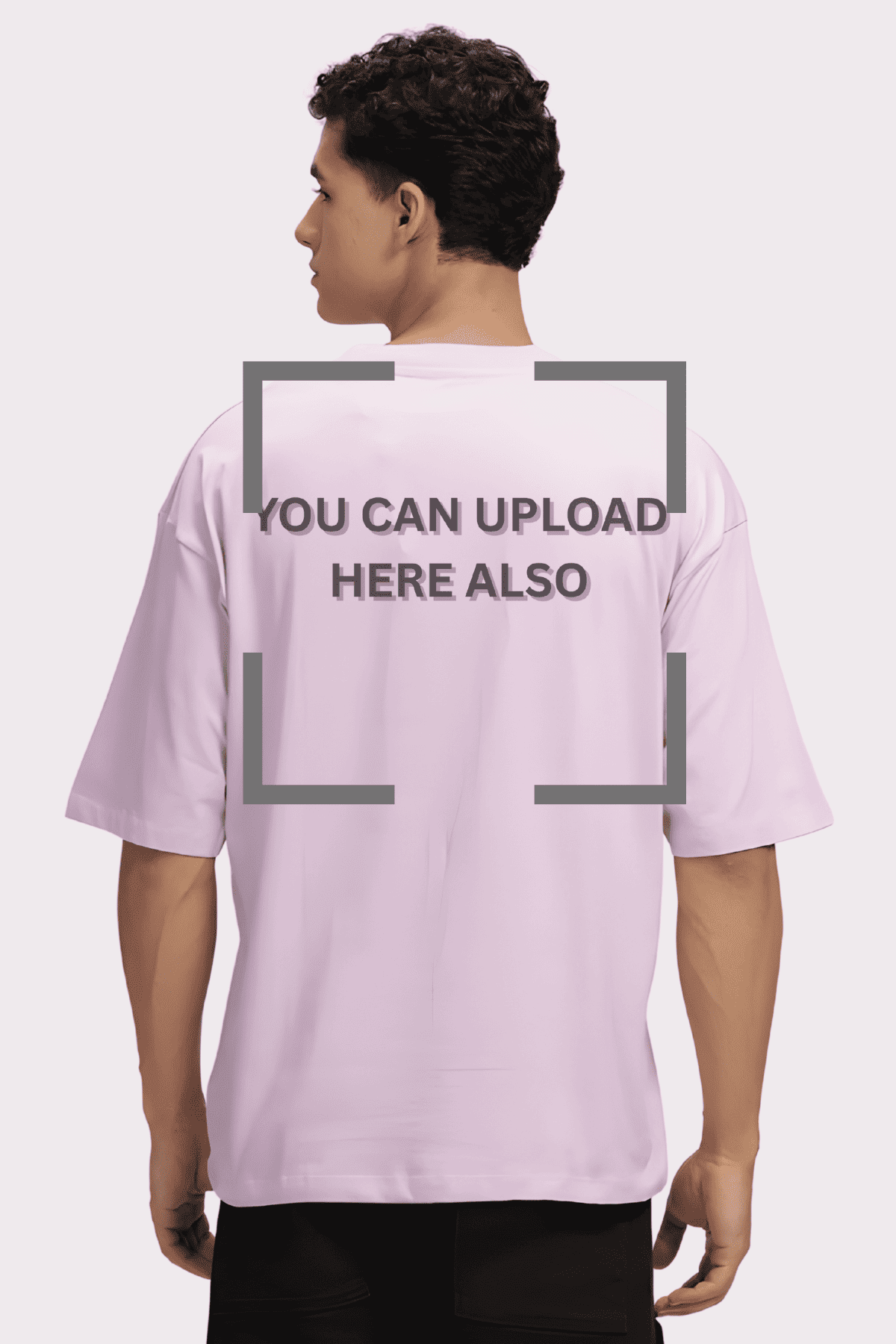 Custom Pale Lilac Oversized Tee