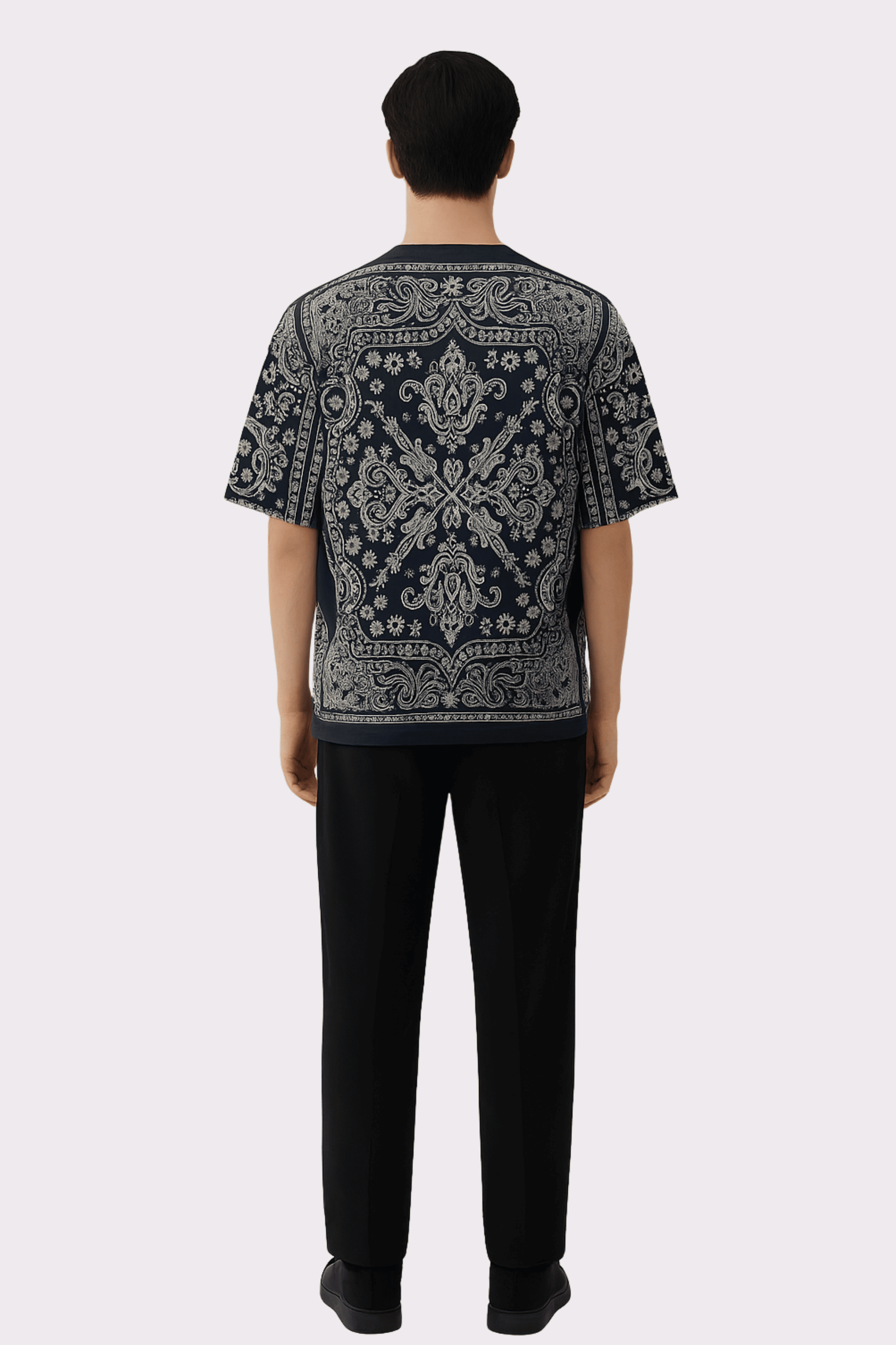 Navy Blue Bandana Tee