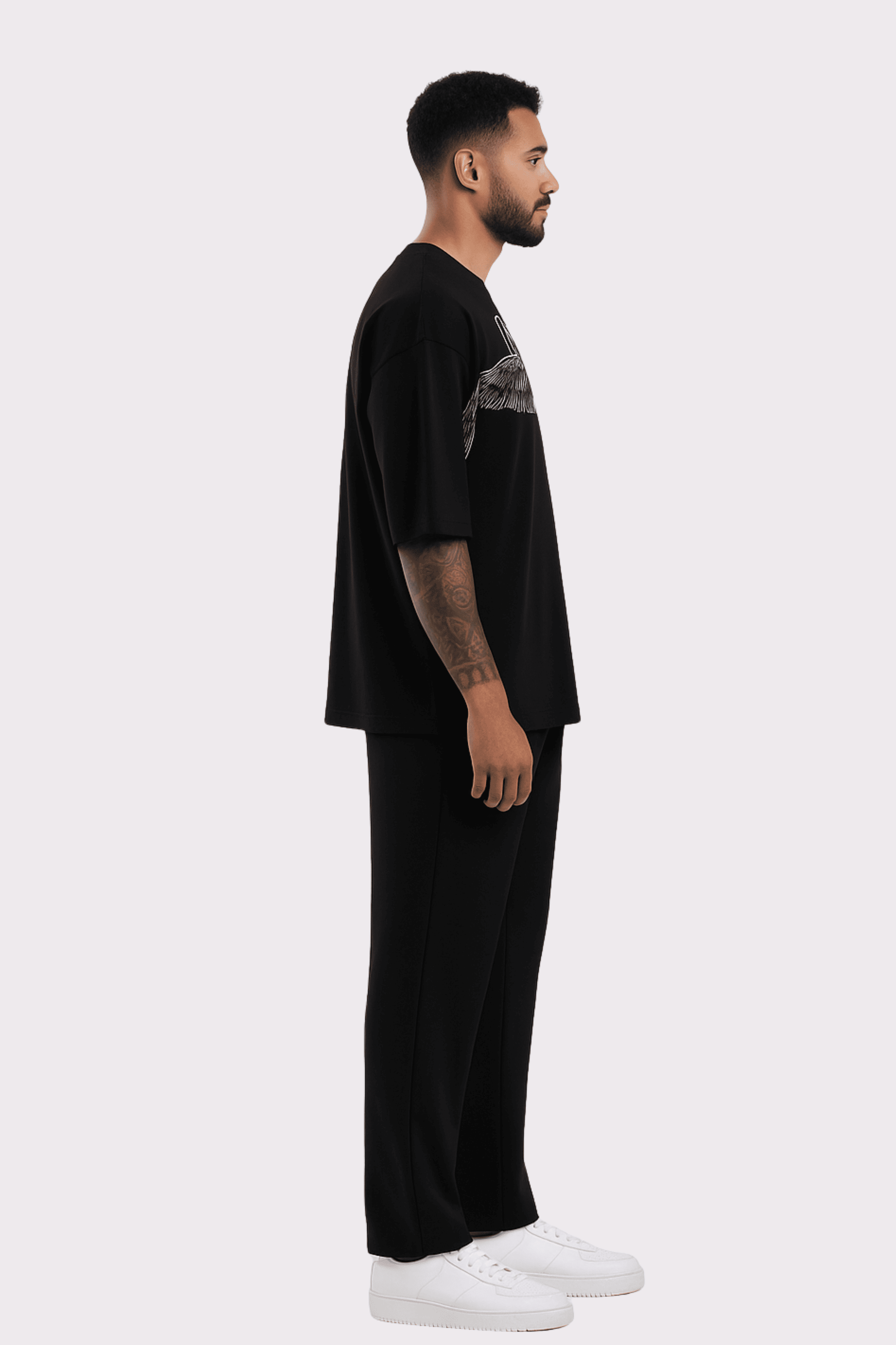 Regal Black Oversize Tee